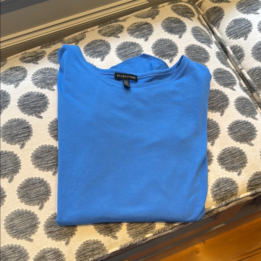 Eileen Fisher Vibrant Blue Tee